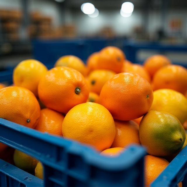Logistik und Großhandel mit frischem Obst